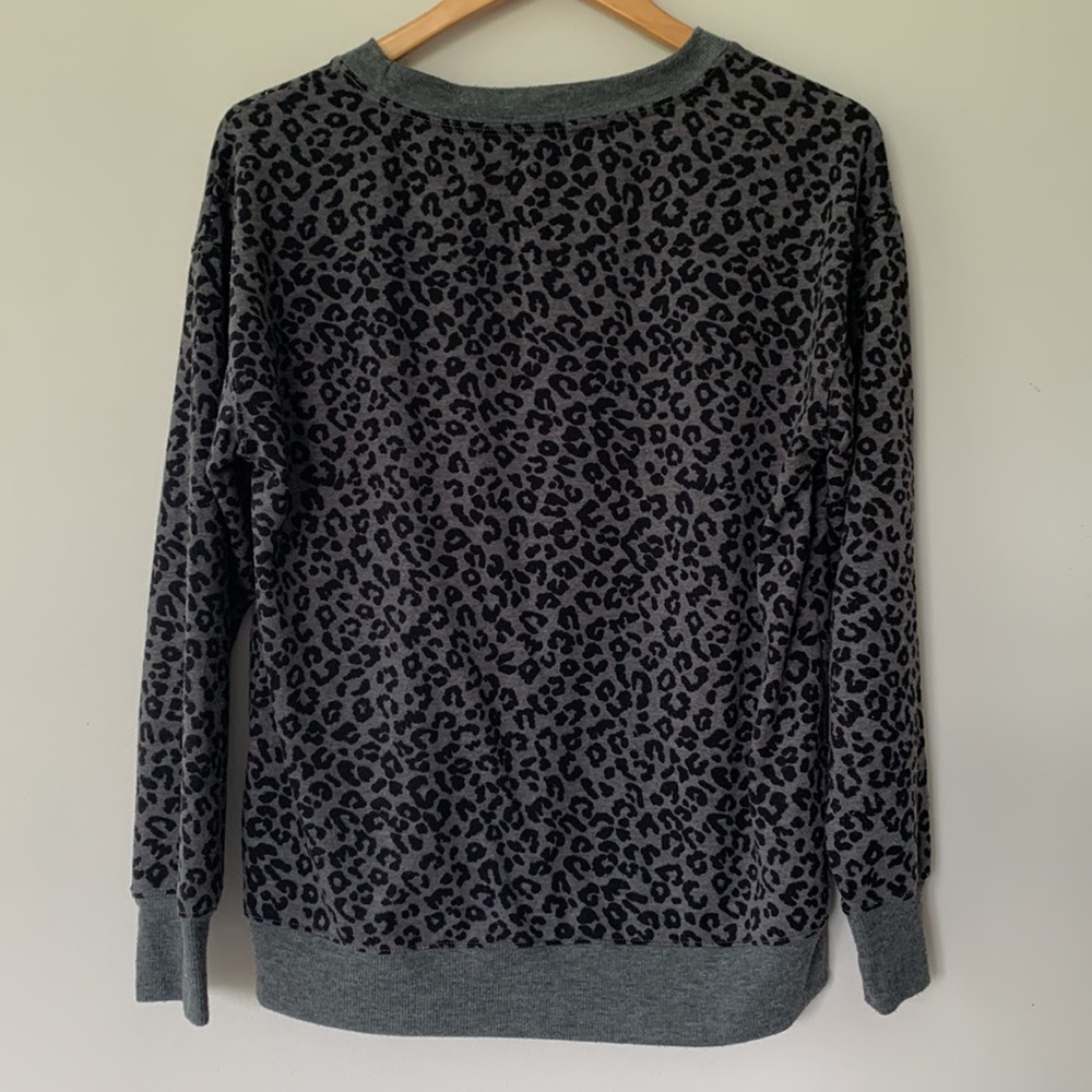 Splendid gray leopard sweatshirt - Picture 5 of 7